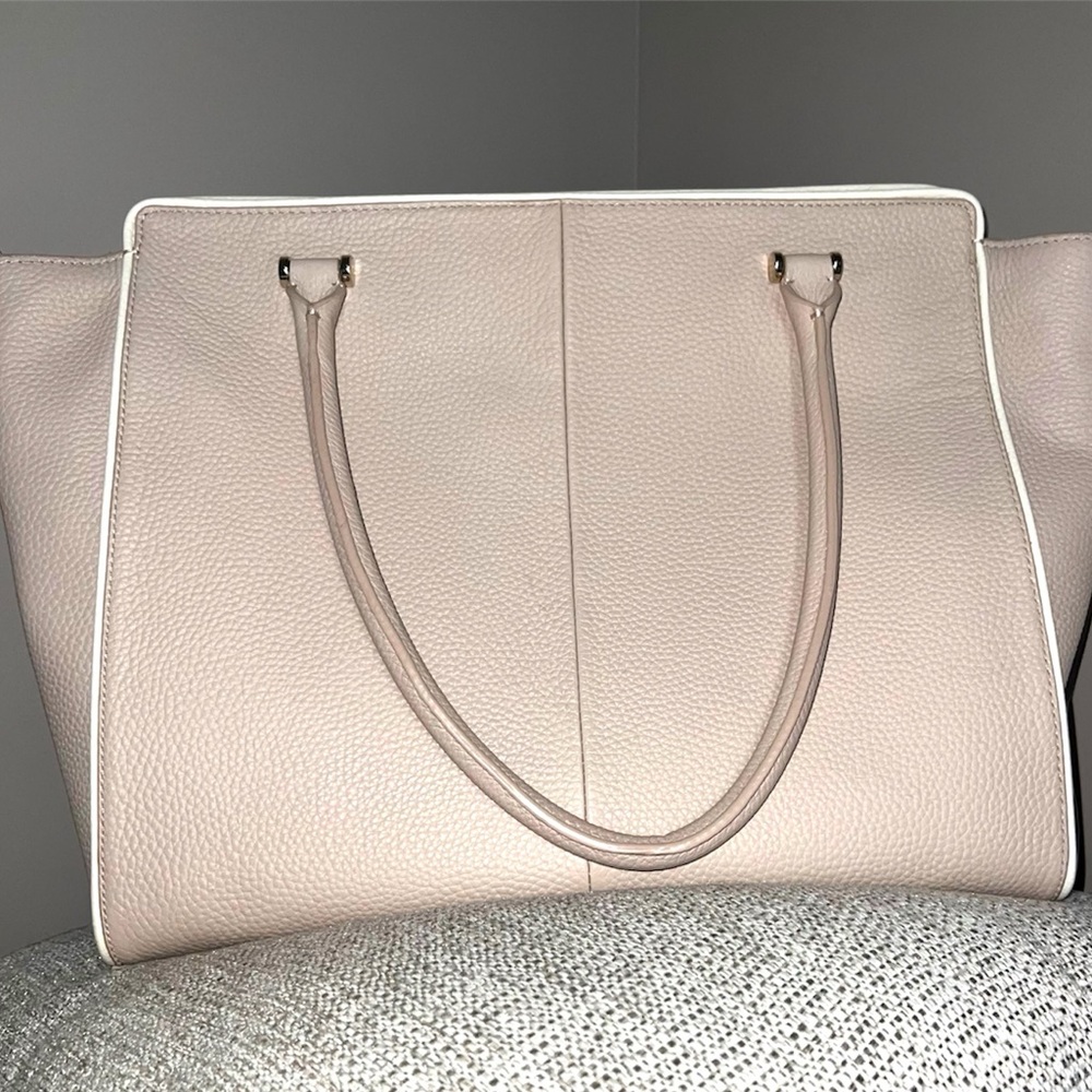 Kate Spade Chester Street Allyn satchel genuine leather beige/cream - Picture 3 of 11